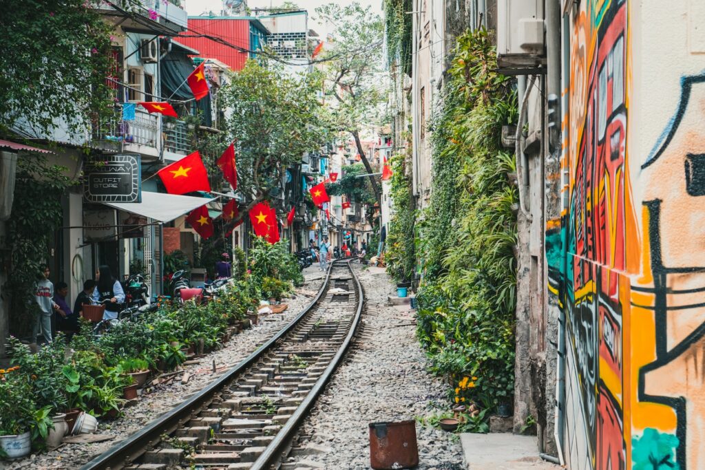 รางรถไฟที่ฮานอย